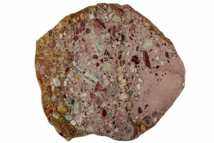 Polished Brecciated Chert Slab - Australia #314676